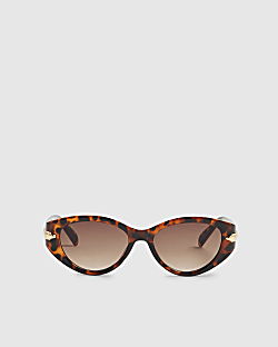 Tortoise Slim Cat Eye Sunglasses