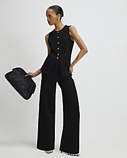 Black Scallop Waistcoat