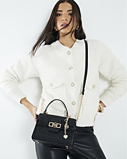 Black Mini Cross Body Tote Bag