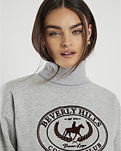 Grey Long Sleeve Beverly Hills Sweatshirt