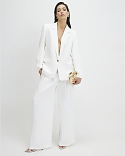 White Long Sleeve Blazer