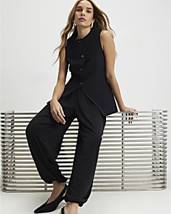 Black Tailored Waistcoat