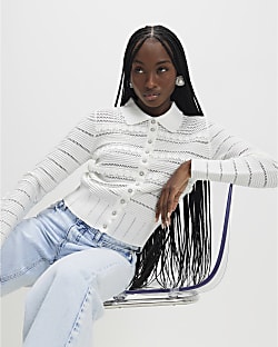 White Daisy Cardigan