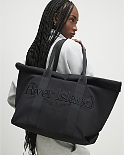 Black RI Roll Top Holdall Bag