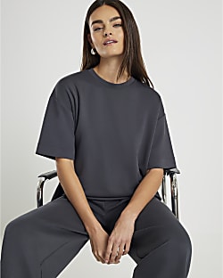 Grey Premium Boxy Fit T-shirt