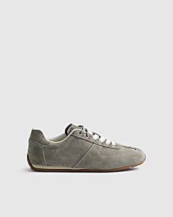Grey Suede Trainers