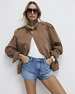 Blue Hotpant Denim Shorts