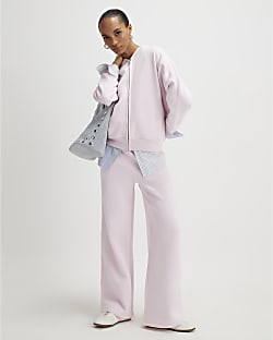 Pink Wide Leg Joggers