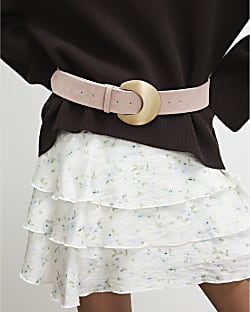 Pink Moon Buckle Waist Belt