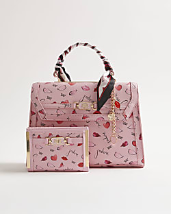 Pink J'adore Charm Tote Bag and Purse Bundle