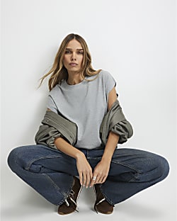 Grey Loose Top