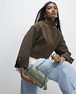 Green Lock Front Tote Bag