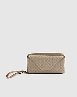 Beige Sunglasses Phone Card Pouch