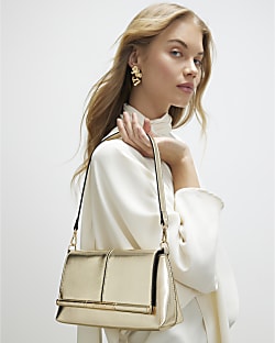 Gold Bar Front Clutch Bag