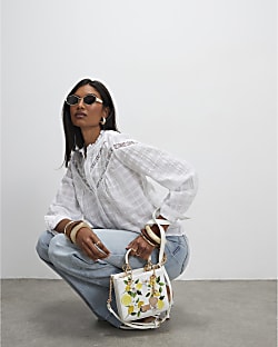 White Lemon Pearl Tote Bag