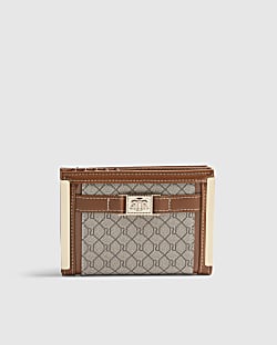 Beige Monogram Foldout Purse