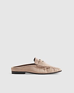 Pink Backless Loafers