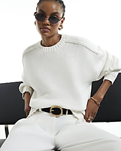 Cream Crew Neck Jumper