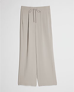 Petite Beige Smart Slim Twill Joggers