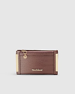 Pink Ombre Crocodile Embossed Purse