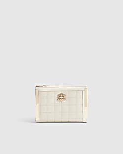 Cream RIR Quilted Foldout Purse