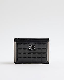 Black RIR Quilted Foldout Purse