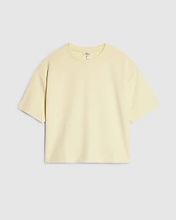 Petite Yellow Premium Boxy T-shirt