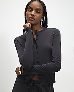 Grey Soft Touch Long Sleeve Top