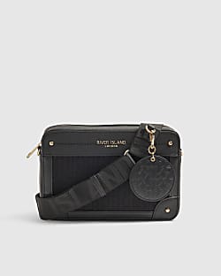Black RR Monogram Boxy Crossbody Bag