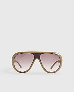 Green Oversized Sunglasses