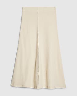 Petite Cream Textured Full Skirt