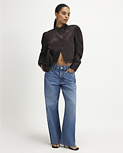 Petite Relaxed Straight Leg Jeans