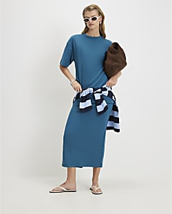 Blue Premium Maxi Skirt