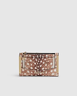 Brown Deer Print Purse