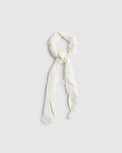 Cream Lace Trim Scarf
