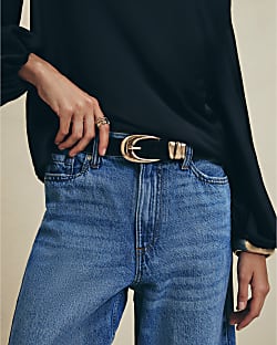 Black Suede Triple Keeper Belt