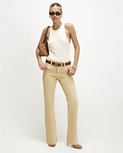 Yellow 90s Slim Straight Leg Jeans