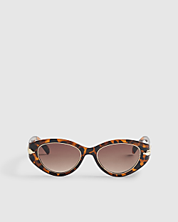 Brown Tortoiseshell Cat Eye Sunglasses