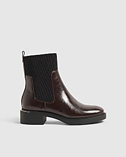 Burgundy Ankle Boots