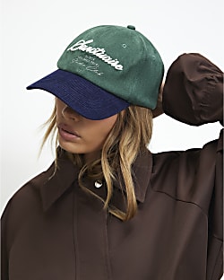Green Sanctuaire Logo Colour Block Cap