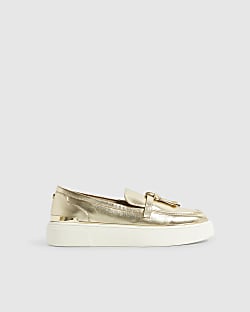 Gold Tassel Slip On Trainers