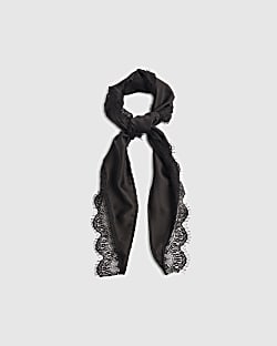 Black And Lace Scarf