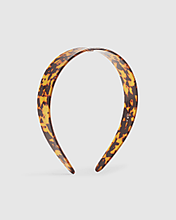 Brown Wide Tortoiseshell Headband