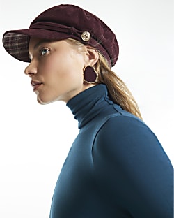 Blue Roll Neck Long Sleeve Top