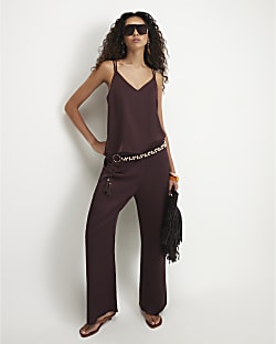 Red Satin Trousers