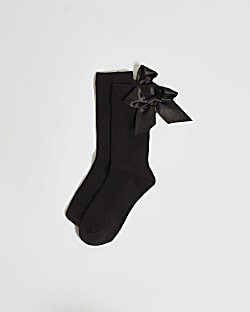 Black Bow Socks