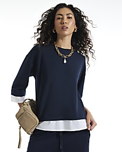 Navy Premium Long Sleeve Sweatshirt