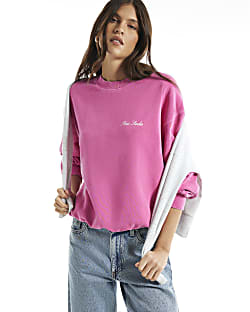 Pink Cotton Premium Paris Studio Sweatshirt