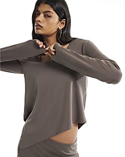 Brown Long Sleeve Soft Touch Top