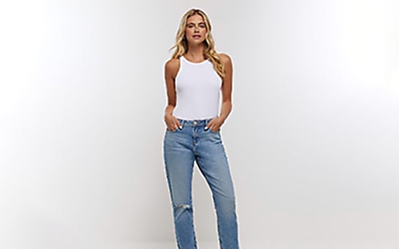 How to style straight leg jeans